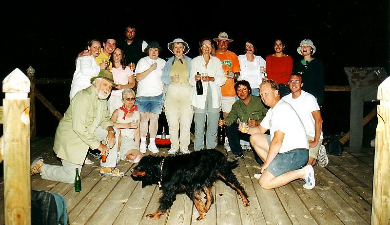 Good-bye party of Team IV/2003 at the observation deck